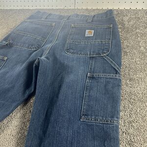 Carhartt Carpenter Jeans Men’s 32x30 Blue Denim Utility Relaxed Fit 103327–966